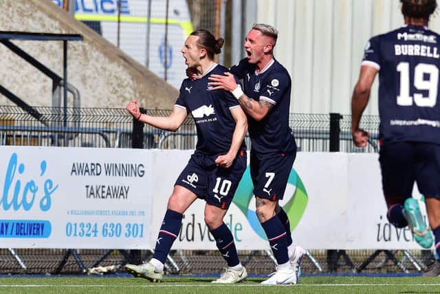 Falkirk attacking duo Aidan Nesbitt and Callum Morrison have been named in the PFA League One Team of the Year, which is formed by voting from their peers across the division (Photo: Michael Gillen)