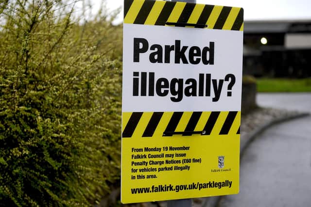 Falkirk Council issued almost 6000 parking charges notices between August 2019 and July 2020. Picture: Michael Gillen.