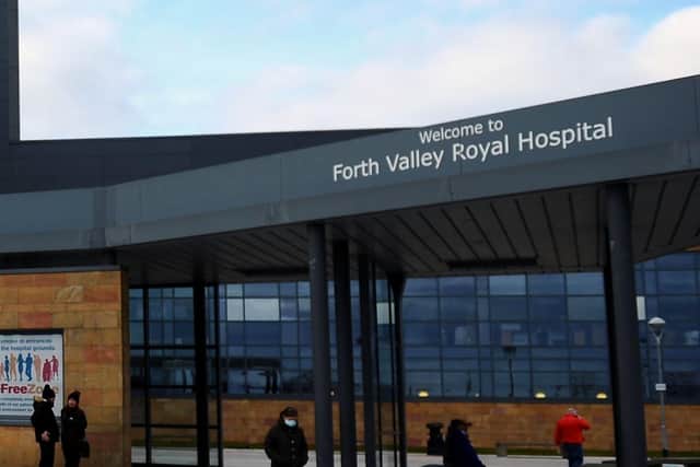The victim was taken to Forth Valley Royal Hospital for treatment