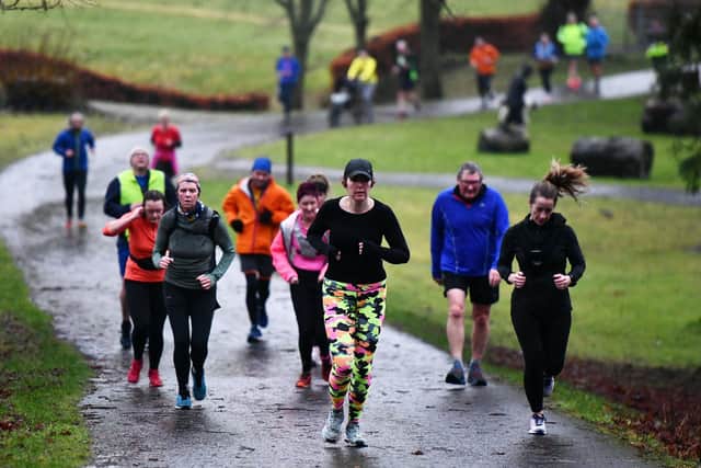 Over 200 people regularly take part in Falkirk Park Run. Pic: Michael Gillen