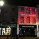 Remembering the fallen with a special Armistice Day video in Falkirk town centre (Picture: Michael Gillen, National World)