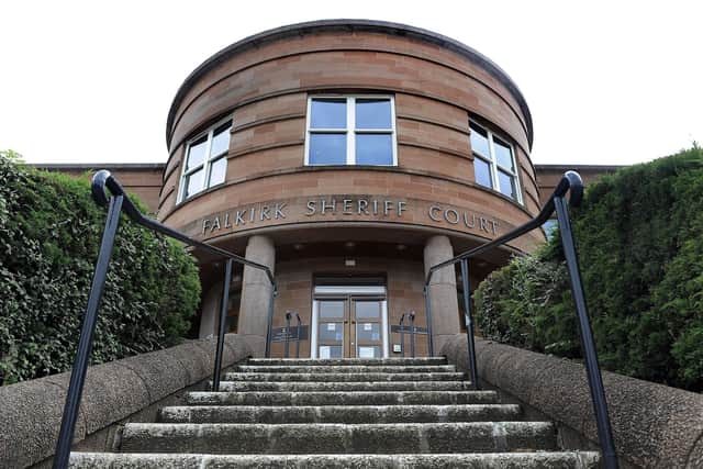 Forsyth appeared at  Falkirk Sheriff Court
