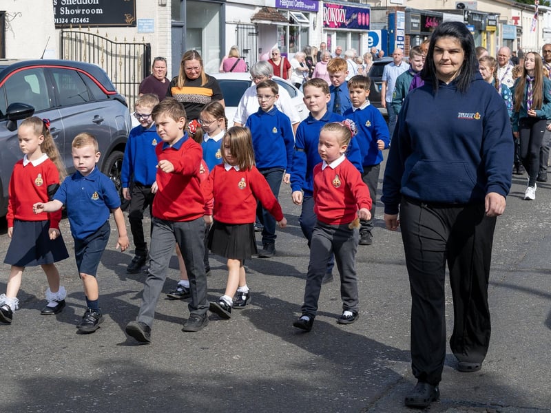 Mini marchers take to the streets and roads of their home town