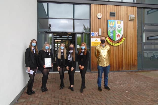 The Code Red group at Denny High School won CVS Falkirk's Innovative Volunteer Award.