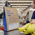 Tesco customers will be able to purchase a food donation bag to give to charity. Pic: Tesco
