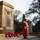 Provost Robert Bissett at last year's Remembrance Sunday service at Falkirk cenotaph. Pic: Michael Gillen