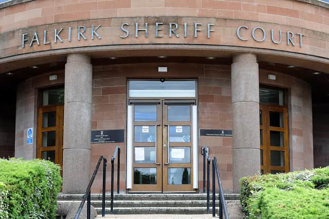 Thomas Smith was fined following an appearance at Falkirk Sheriff Court. Picture: Michael Gillen.