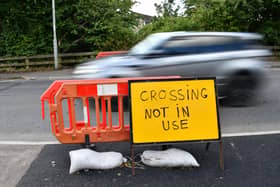 The traffic lights in Main Street Maddiston have been removed. Pic: Michael Gillen