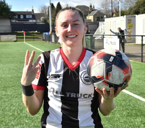 Hat-trick hero Claire Hutton (Photo: Ger Harley/Sportpix/Sipa USA)