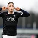 TNS striker Declan McManus enjoyed a stunning loan spell at Falkirk during the 2019/20 campaign, scoring 24 goals after making the move south from Ross County (Photo: Michael Gillen)