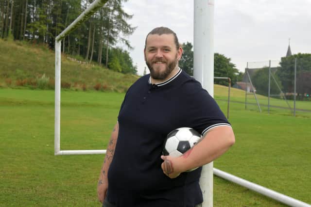 Denny resident Gary Thorn is starting a football team to help men struggling with mental health issues. Picture: Michael Gillen.