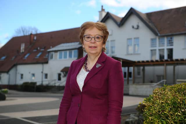 Strathcarron Hospice chief executive Irene McKie and her colleagues are enormously grateful for the support the facility has received as it approaches its 40th anniversary. Picture: Michael Gillen.