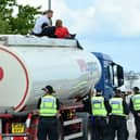 Just last week members of This is Rigged blocked the road at the Ineos oil terminal and "occupied" an oil tanker