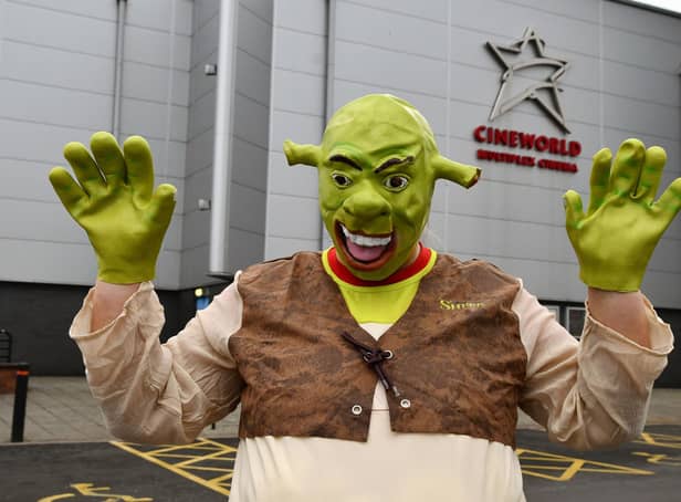 Shrek was the guest of honour at Cineworld's 21st anniversary celebration