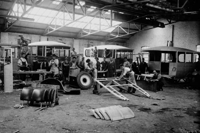Early bus manufacture at Alexander's in Brown Street Camelon in the 1920s
