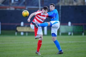 Bo'ness United in action against Bonnyrigg Rose
