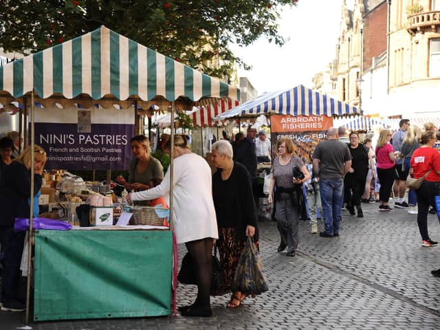The monthly Falkirk Producers Market runs on Saturday, October 7.  (Pic: Alan Murray)