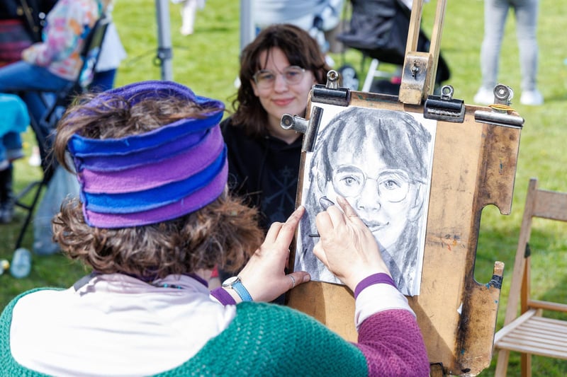 Lots of artists were at Kelpies 10.