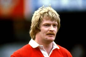 MYSTERY PLAYER: Who is this former Welsh centre, pictured above? Mandatory Credit: Adrian Murrell /Allsport