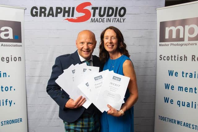 Martin and Elaine Weir of Weir photography with their awards