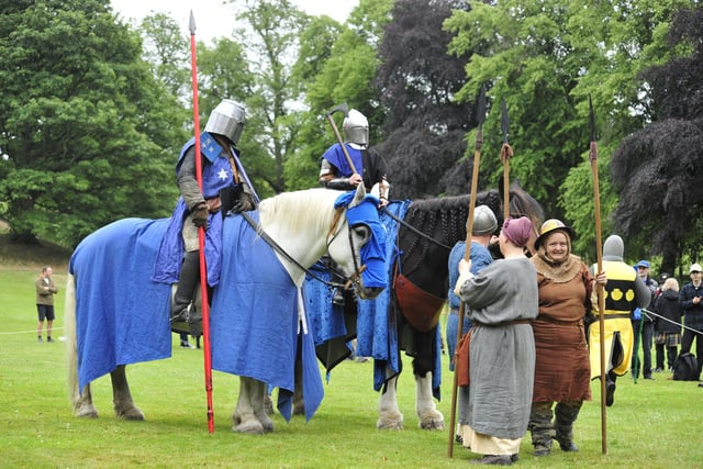 Even the horsemen from the original battle were represented at Saturday's event