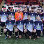 Steins Thistle's starting eleven that defeated East Kilbride Rolls-Royce 1-0 in the semi-final tie (Pics: Gerry Moore)