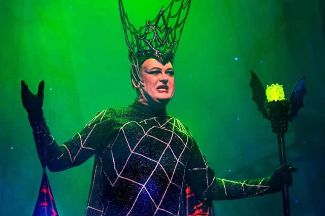 Grant Stott as Carabosse in Sleeping Beauty at Edinburgh King's