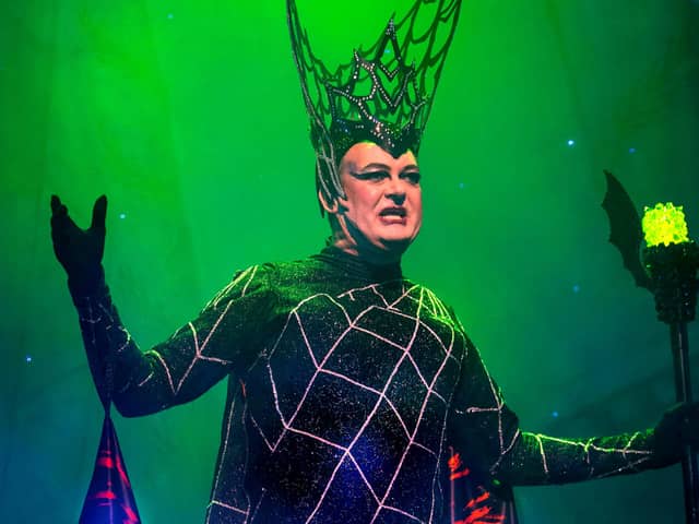 Grant Stott as Carabosse in Sleeping Beauty at Edinburgh King's