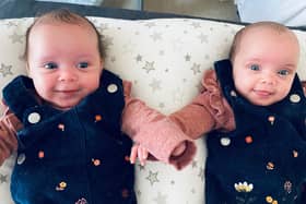 Amara and Naia Townsend were born in December 2020.