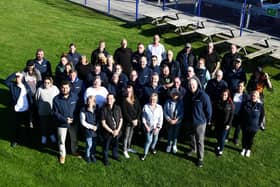 Some of the workforce who received long service awards. Pic: Michael Gillen