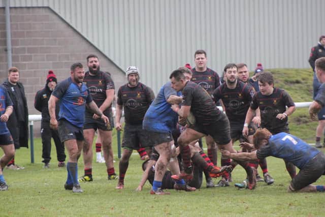 Stags in action against Llandybie