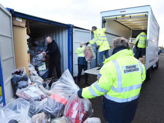 Goods seized by Trading Standards in Falkirk are being recycled.