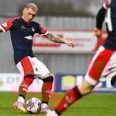 Callumn Morrison has a shot against Hamilton Accies last weekend (Pic by Michael Gillen)