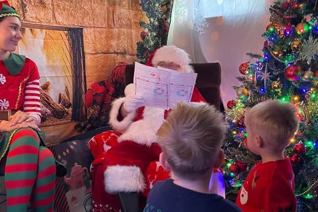 Santa will be in the McMoo's Grotto this Saturday and Sunday and will return on December 17 and 23.