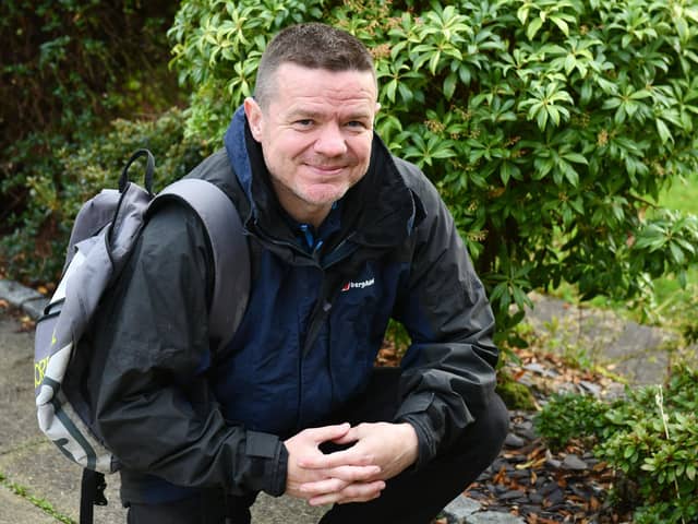 Camelon resident Grant Williamson is preparing to climb Ben Nevis seven days in a row for the Scottish Association for Mental Health. Picture: Michael Gillen.