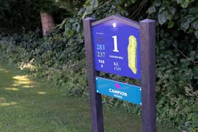 New signage at Crieff Golf Club