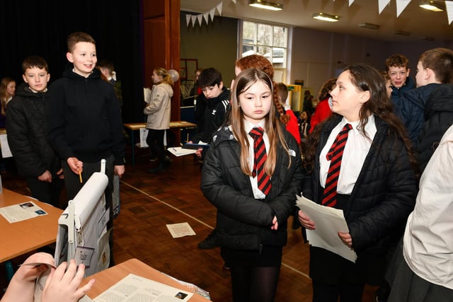 St Francis pupils were at Langlees Primary on Wednesday for the Careers Fayre.