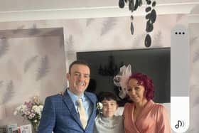 Dee Thomson with mum and dad, David and Helen. Pic: Contributed