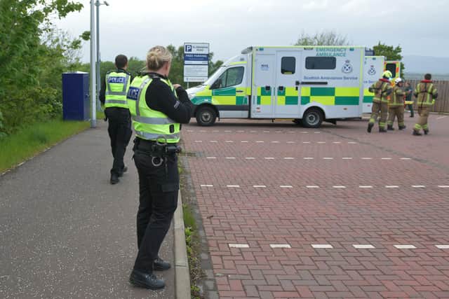 All emergency services were called to the incident at the Union Canal near Falkirk High Station last night