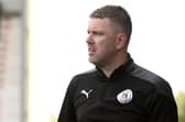 Bo’ness United boss Stuart Hunter on the touchline (Photo: Alan Murray)