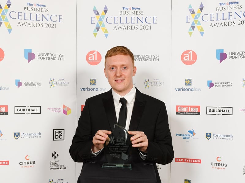 The News Business Excellence Awards 2021. Pictured is: Matthew Haskett. Picture: Keith Woodland (080721-28)