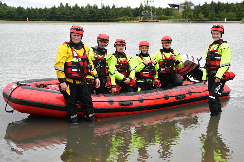Scottish Fire and Rescue water rescue demonstration.