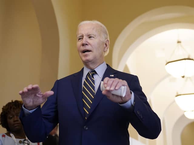 US President Joe Biden speaks to media about the Democrats keeping the Senate before the Association of Southeast Asian Nations (ASEAN) summit in Cambodia. Picture: AP Photo/Alex Brandon