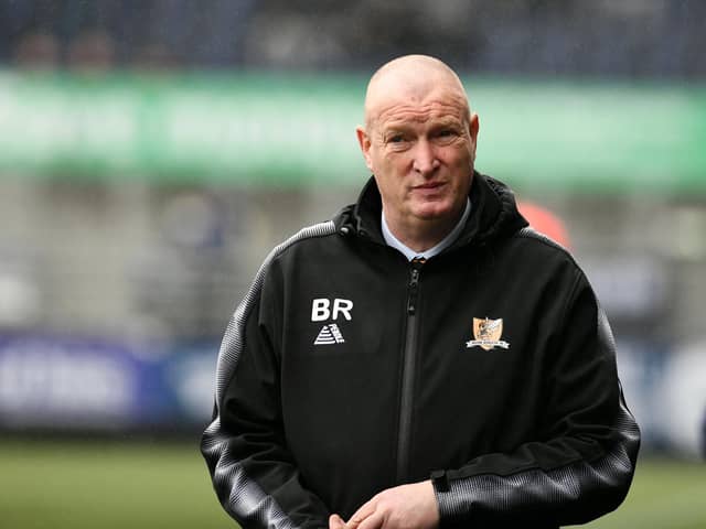 Alloa Athletic boss Brian Rice, who also played and coached at Falkirk, was hurt by comments made by a home supporter on Saturday (Photo: Michael Gillen)