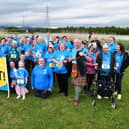 Ready for the off at Walk for Parkinson's 2022 at The Helix Park in Falkirk