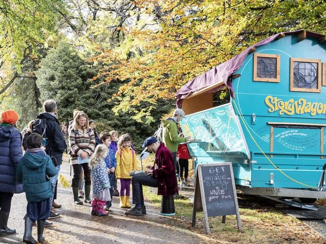 Storyteller Luke Winter and his fabulous Story Wagon will be rolling into town to turn Kincardine into a story paradise.  (Pic: Ruth Armstrong)