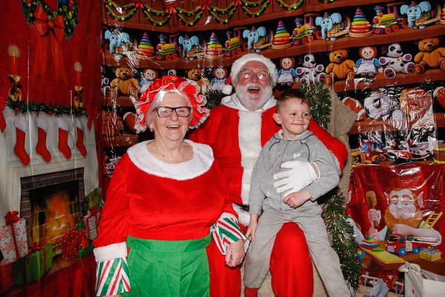 Santa will hand out gifts in Camelon at its pre-Christmas festive celebration. Picture: Scott Louden.
