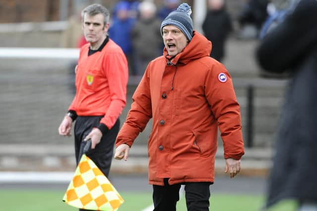 Bo'ness United gaffer Max Christie (Pic by Alan Murray)