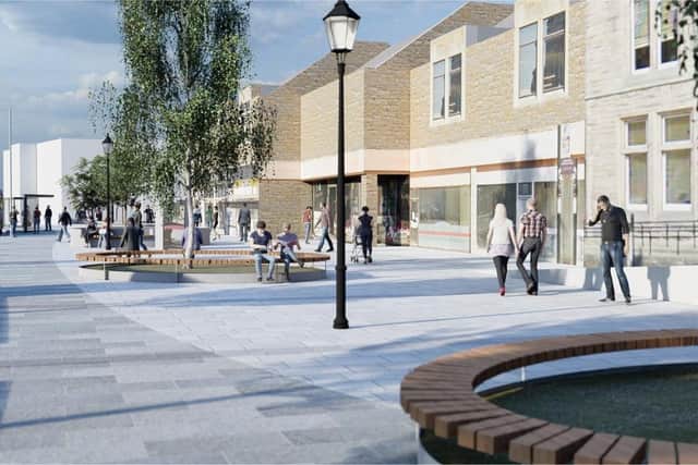 How it is envisaged the new seating and planting will look like in Newmarket Street