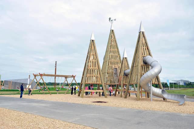 Play parks like the one at the Helix could be open again from June 29. (Stock pic taken before Covid-19 lockdown).